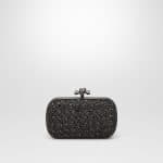 Bottega Veneta Nero Antico Crystals Knot Bag