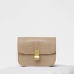 Celine Beige Lizard Medium Classic Box Bag