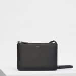 Celine Black Calfskin Liege Trio Bag