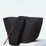 Celine Black Canvas Medium Black Belt Bag