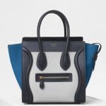 Celine Light Grey Multicolour Baby Grained Calfskin Micro Luggage Bag