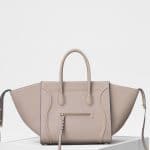 Celine Light Taupe Baby Grained Calfskin Medium Luggage Phantom Bag