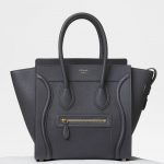 Celine Liquorice Drummed Calfskin Micro Luggage Bag