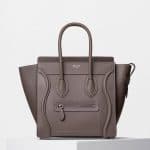 Celine Souris Drummed Calfskin Micro Luggage Bag