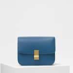 Celine Teal Blue Medium Classic Box Bag