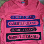 Chanel Pink/Blue Gabrielle Chanel T-Shirt