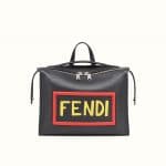 Fendi Black Vocabulary Leather Messenger Bag