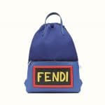 Fendi Cobalt Blue Vocabulary Drawstring Backpack Bag