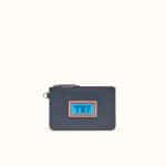 Fendi Gray Leather Try Flat Pouch Bag