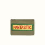 Fendi Green Fantastic Thin Pouch Bag