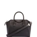 Givenchy Black Biker-Stitched Small Antigona Bag