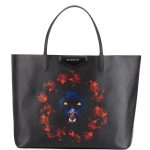 Givenchy Black/Red Jaguar Print Antigona Large Shopper Tote Bag