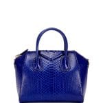 Givenchy Bright Blue Python Small Antigona Bag