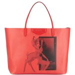 Givenchy Red Bambi Antigona Shopper Tote Bag