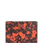 Givenchy Red Rose Print Medium Pouch Bag