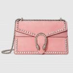 Gucci Light Pink Suede with Crystals Dionysus Small Shoulder Bag