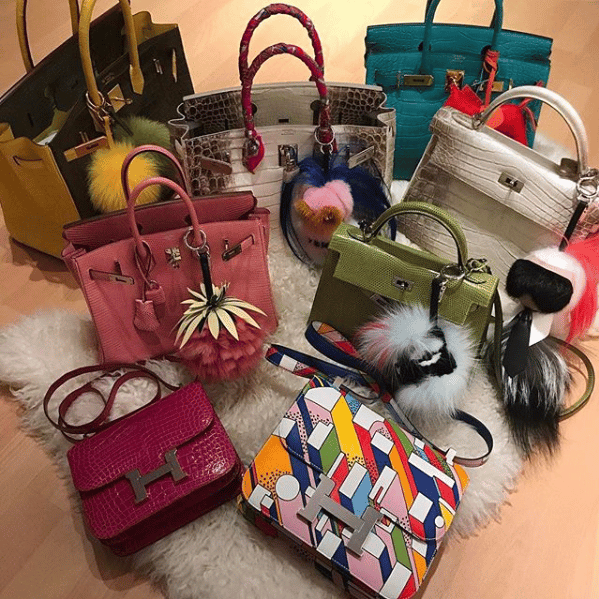 Influencer boasts a £101, 000 collection of designer Hermes bags