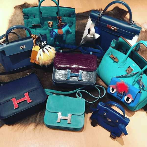 Influencer boasts a £101, 000 collection of designer Hermes bags