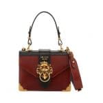 Prada Brown Soft Leather New Antic Satchel Bag