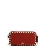Valentino Dark Red Rockstud Small Chain Shoulder Bag