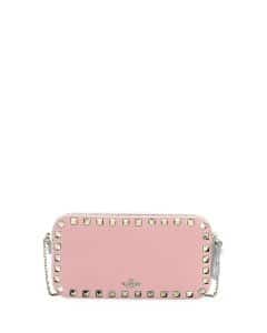 Valentino Pink Rockstud Small Chain Shoulder Bag
