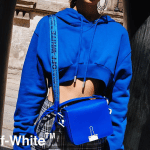 Off-White Blue Binder Clip Bag