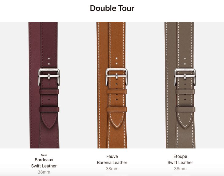 Apple Watch Hermès Series 3 Double Tour Bands