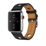 Apple Watch Hermès Stainless Steel Case with Noir Gala Leather Single Tour Rallye