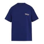 Balenciaga Blue Balenciaga 2017 Logo Oversize Tshirt