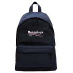 Balenciaga Dark Navy Balenciaga 2017 Logo Explorer Backpack Bag