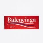 Balenciaga Red Balenciaga 2017 Logo Padded Shawl