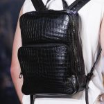 Bottega Veneta Black Crocodile Backpack Bag - Spring 2018