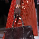 Bottega Veneta Burgundy Python Top Handle Bag - Spring 2018