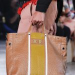 Bottega Veneta Tan Striped Ostrich Tote Bag - Spring 2018