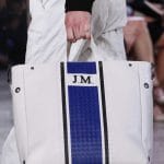 Bottega Veneta White/Blue Striped Tote Bag - Spring 2018