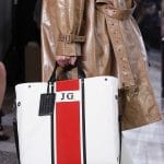 Bottega Veneta White/Red Striped Tote Bag - Spring 2018