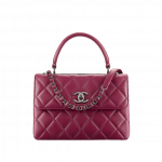 Chanel Burgundy Trendy CC Small Top Handle Bag