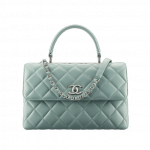 Chanel Green Trendy CC Medium Top Handle Bag