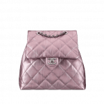 Chanel Pink Iridescent Calfskin Backpack Bag