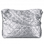 Chanel Silver Big Bang Large Hobo Bag