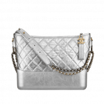 Chanel Silver Gabrielle Hobo Bag