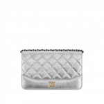 Chanel Silver Gabrielle Wallet on Chain Bag