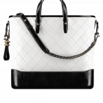 Chanel White/Black Gabrielle Large Shopping Bag