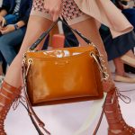 Chloe Tan Patent Top Handle Bag - Spring 2018