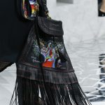 Dior Black Tree of Love Painted Fringed Crossbody Bag 2 - Spring 2018