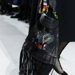 Dior Black Tree of Love Painted Fringed Crossbody Bag - Spring 2018