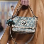 Fendi Beige/Turquoise Kan I F Bag - Spring 2018