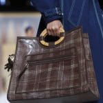 Fendi Black Plaid Runaway Bag - Spring 2018