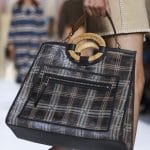 Fendi Blue Plaid Runaway Bag - Spring 2018