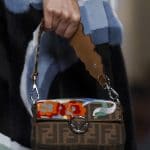 Fendi Brown Floral/FF Pattern Baguette Bag - Spring 2018